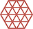 Triangles Sous-Plat, rouge