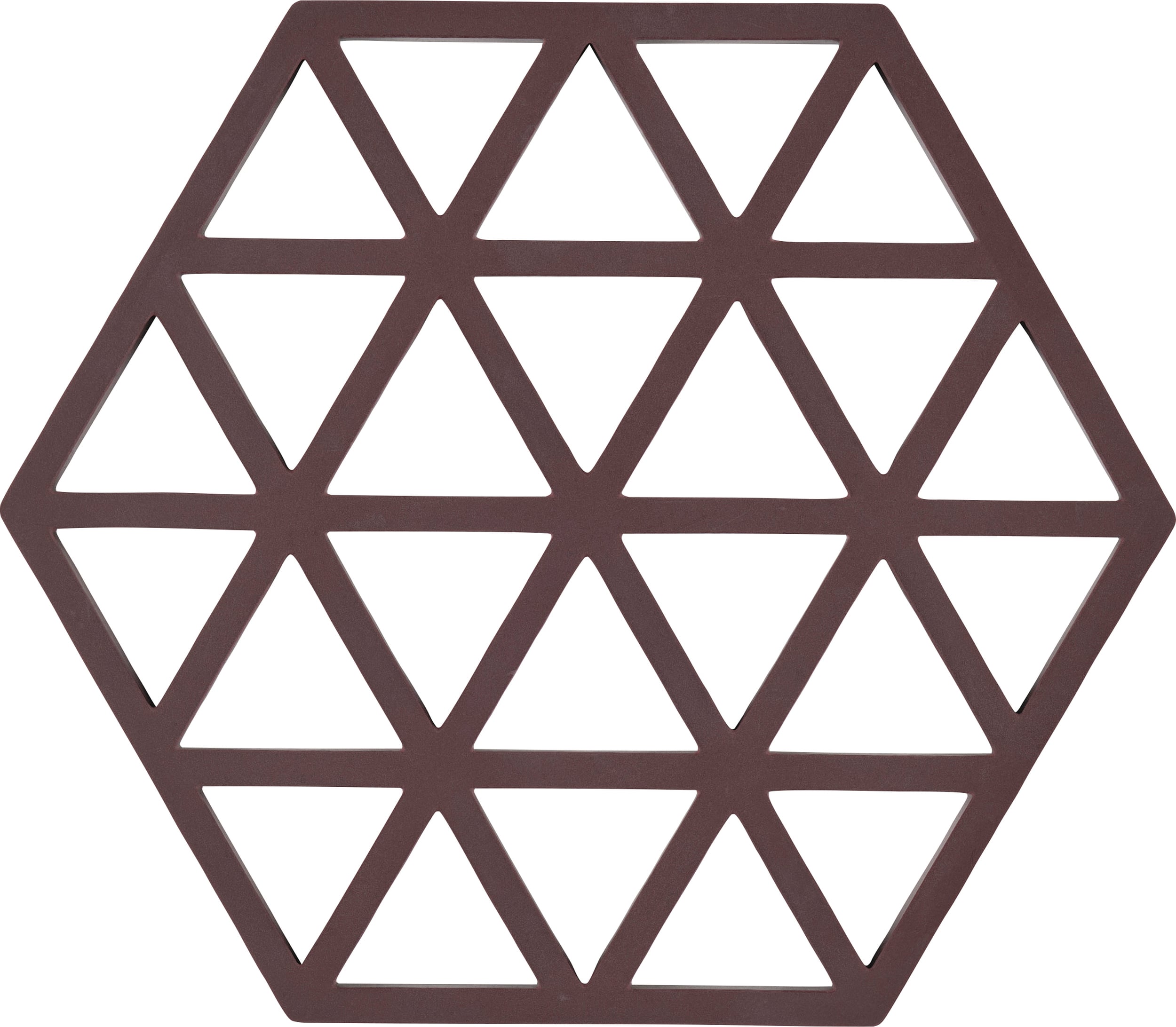 Triangles Topfuntersetzer, dunkelbraun