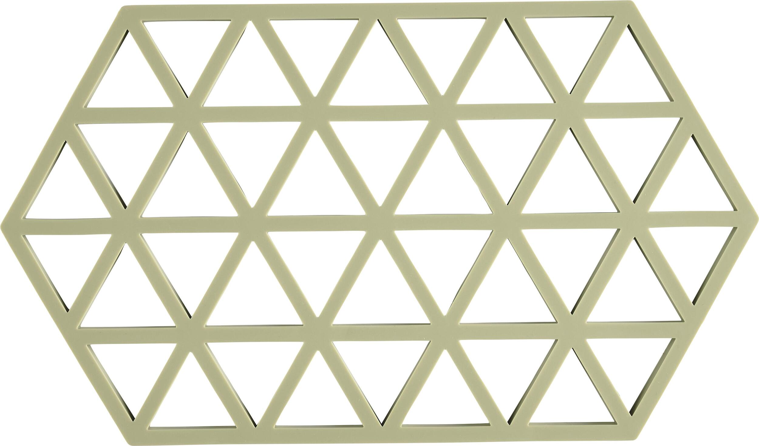 Triangles Untersetzer für heißes Geschirr 24 cm Matchagrün