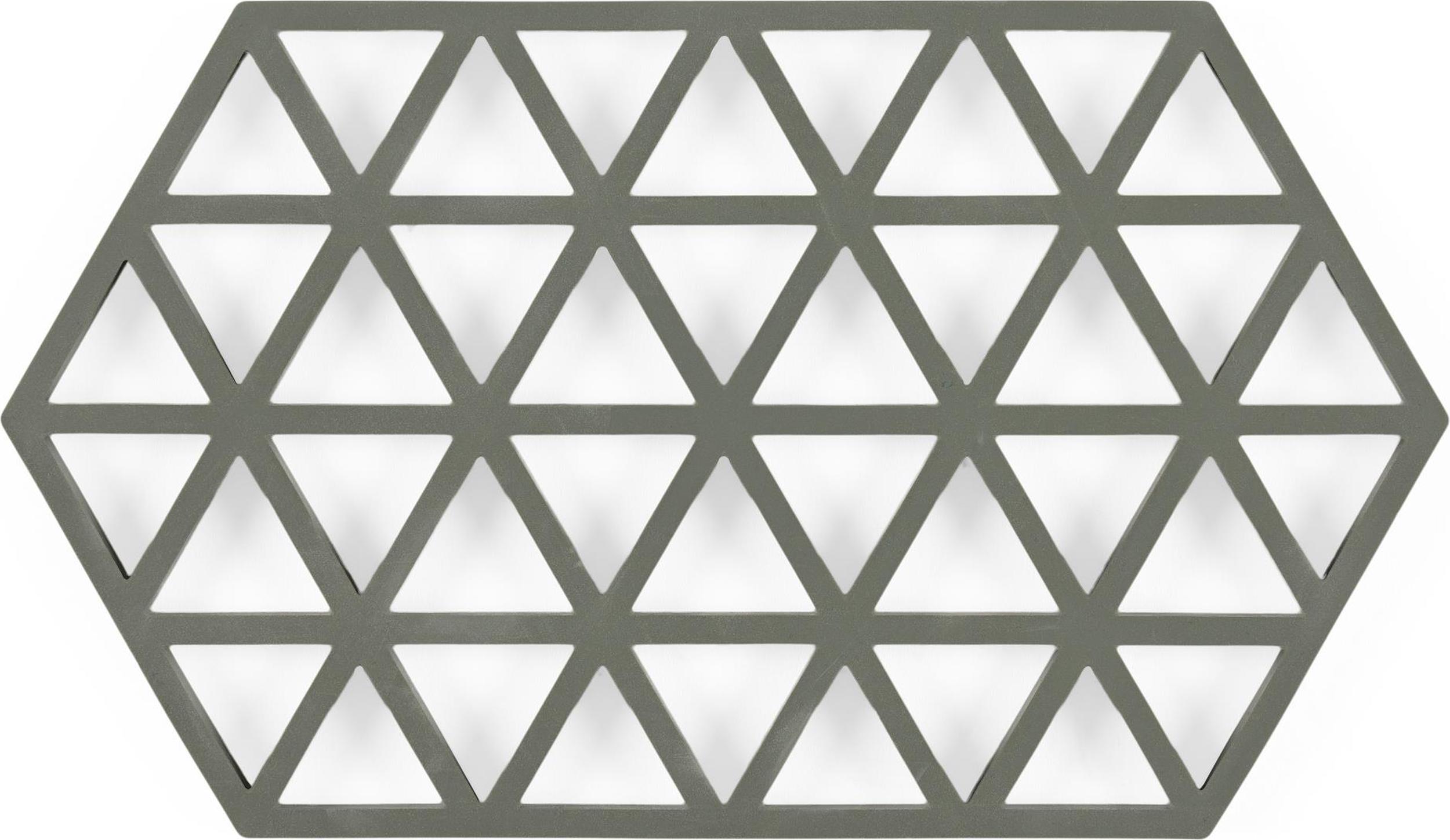 Triangles Untersetzer für heißes Geschirr 24 cm olivenfarben