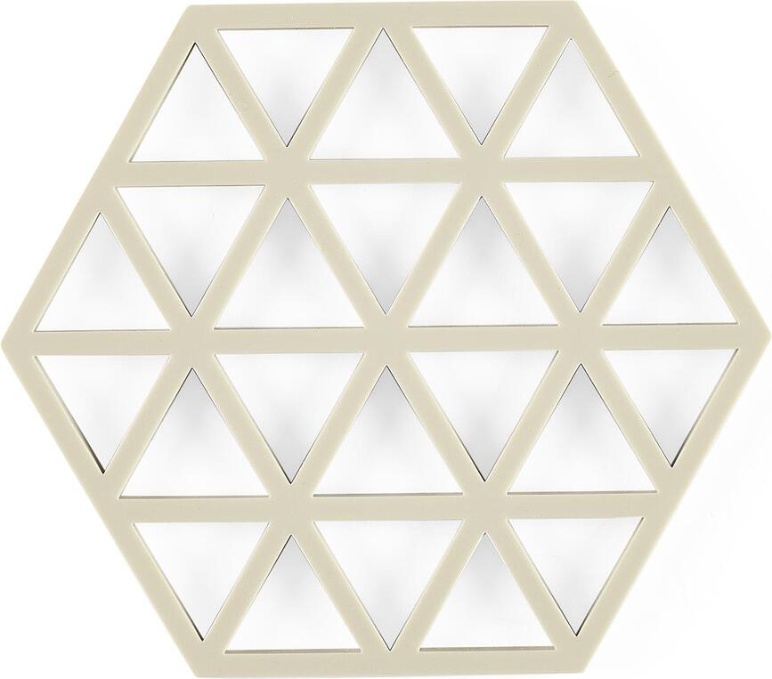 Triangles Untersetzer für heißes Geschirr beige