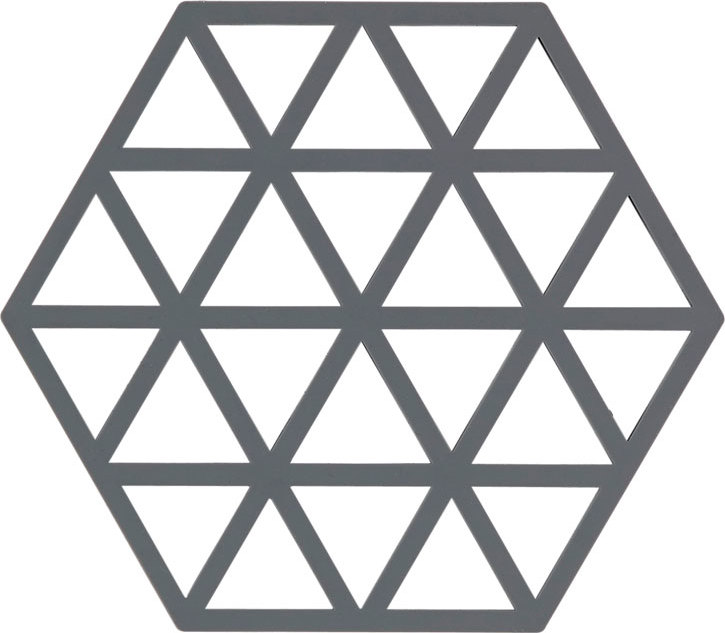 Triangles Untersetzer für heißes Geschirr grau