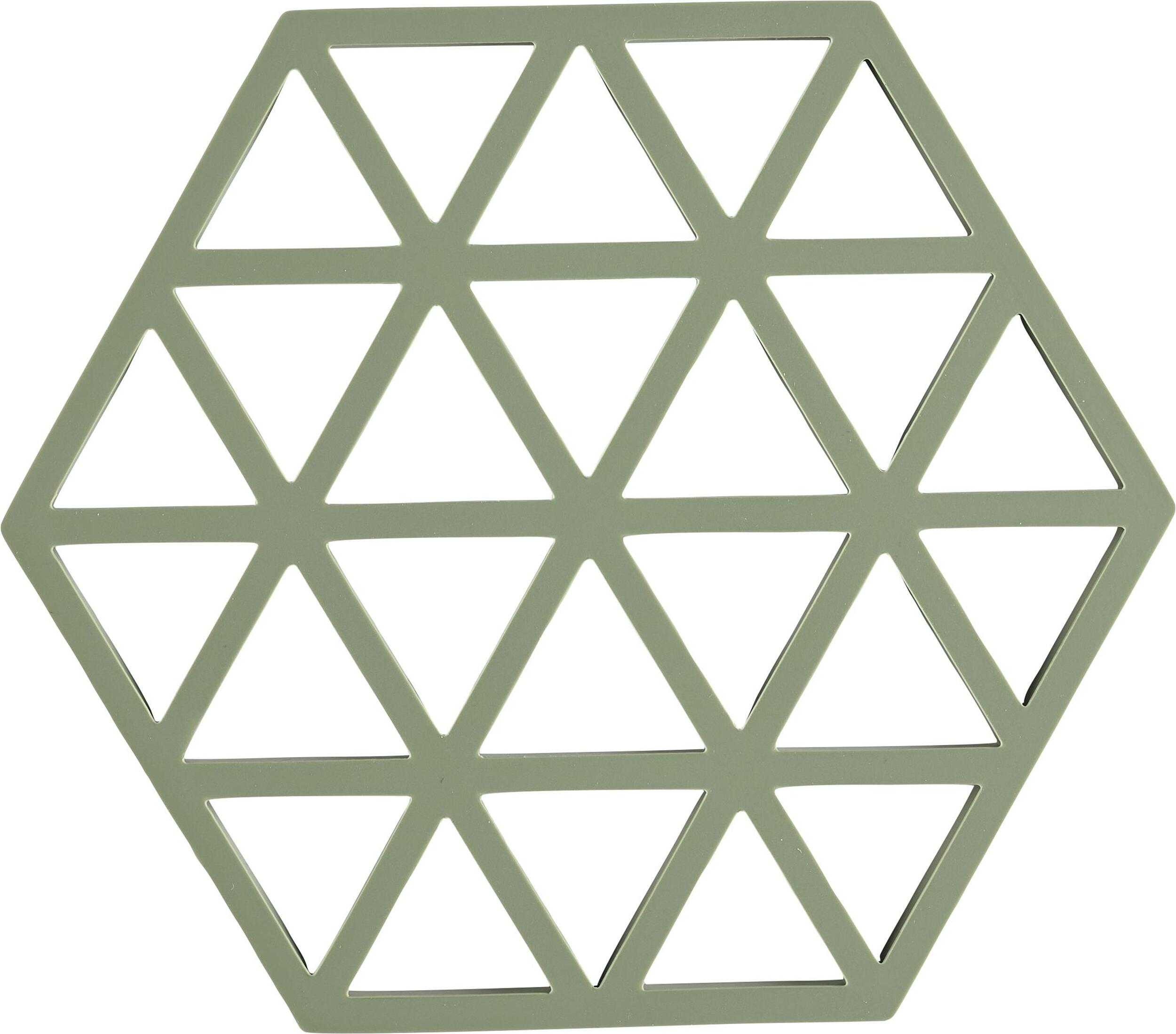 Triangles Untersetzer für heißes Geschirr grün
