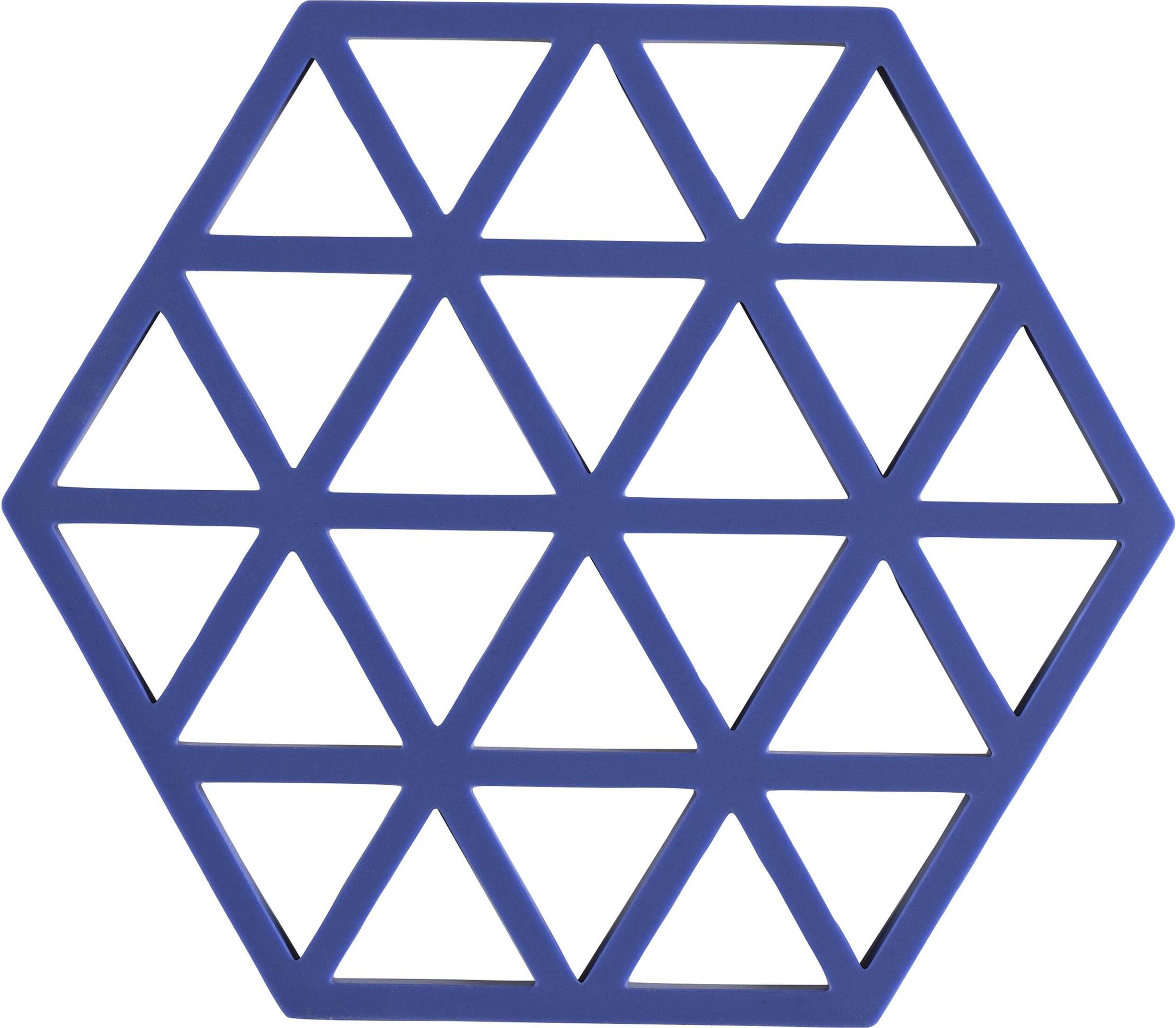 Triangles Untersetzer für heißes Geschirr Indigo