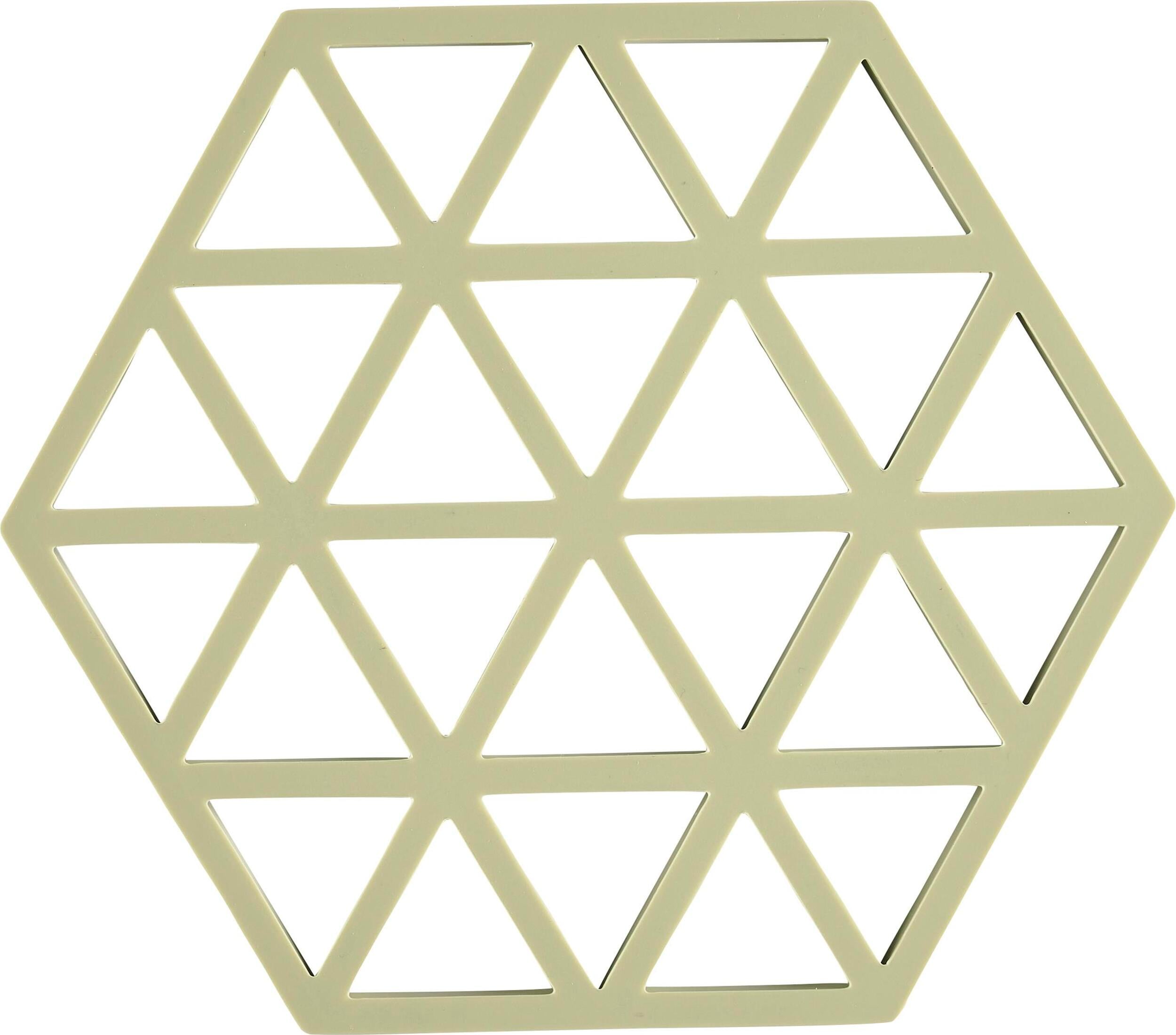 Triangles Untersetzer für heißes Geschirr Matchagrün