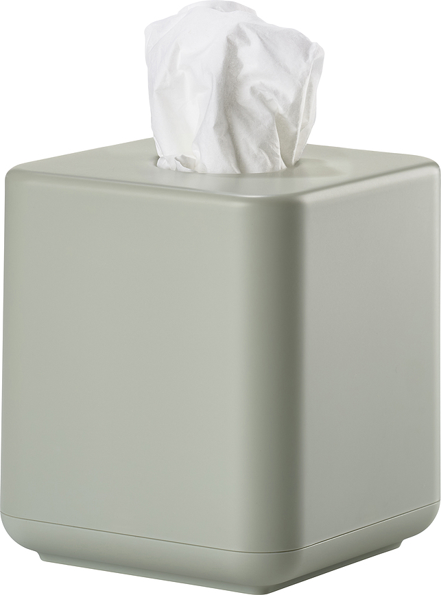 Ume Kutija za maramice 13 x 13 cm eukaliptus zelena