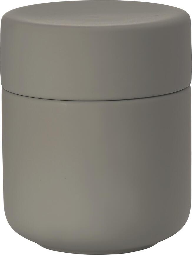 Ume Pot de Rangement pour cotons-tiges et disques de coton, taupe