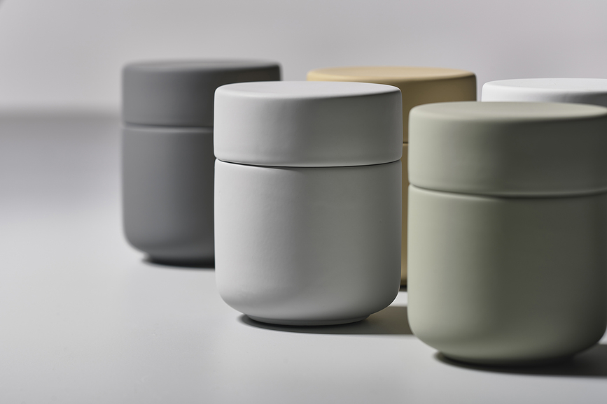 Ume Pot pour cotons-tiges et disques démaquillants, noir