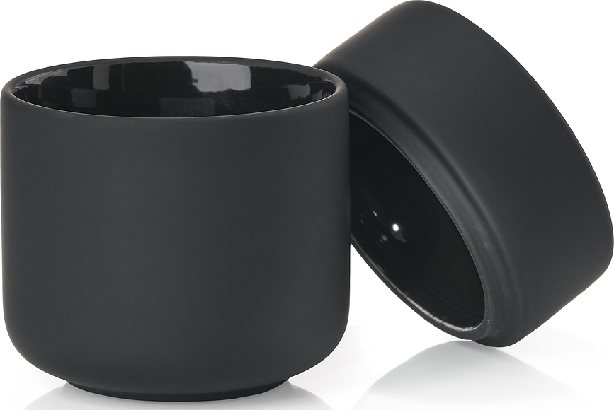 Ume Pot pour cotons-tiges et disques démaquillants, noir