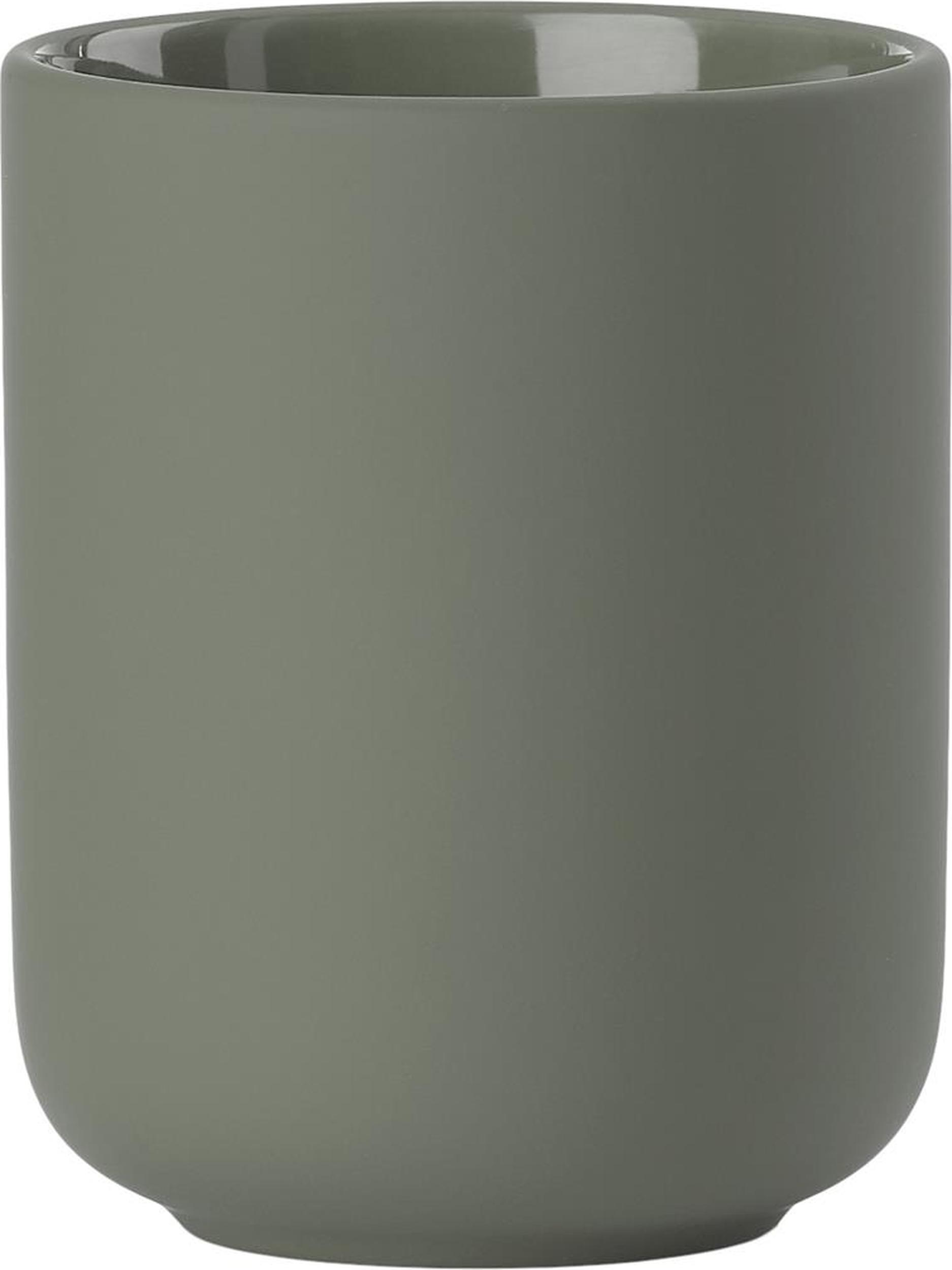 Ume Zahnbürstenbecher olivenfarben