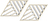 Varme grydeholdere Rhombus Lines creme 2 stk.