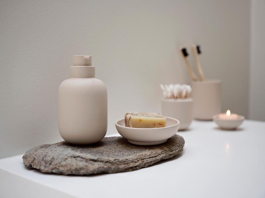 Vaso para cepillos de dientes Sensu, blanco