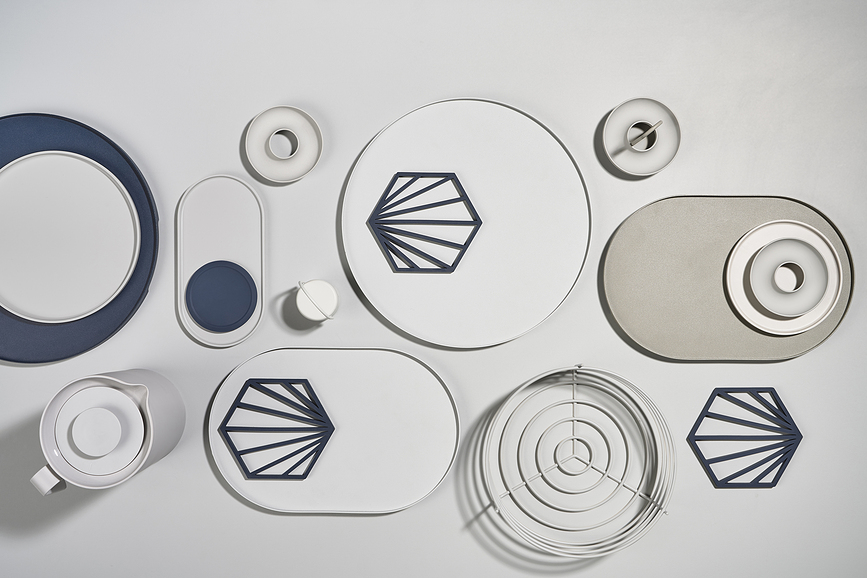 Zone Θήκες Αυγών σε βάση, κρεμ, 4 τμχ