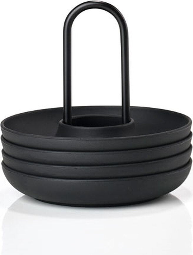 Zone Čašice za Jaja na stalku crne 4 kom.