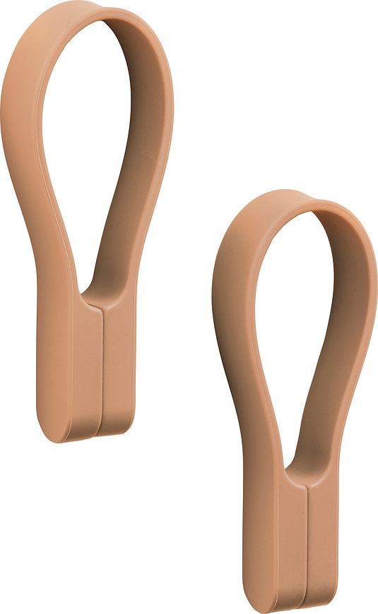 Zone Denmark Pendentifs magnétiques pour crochets muraux, orange clair, Lot de 2