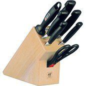 Four Star Knife block with six knives and scissors