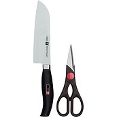 Five Star Santoku knife and kitchen scissors