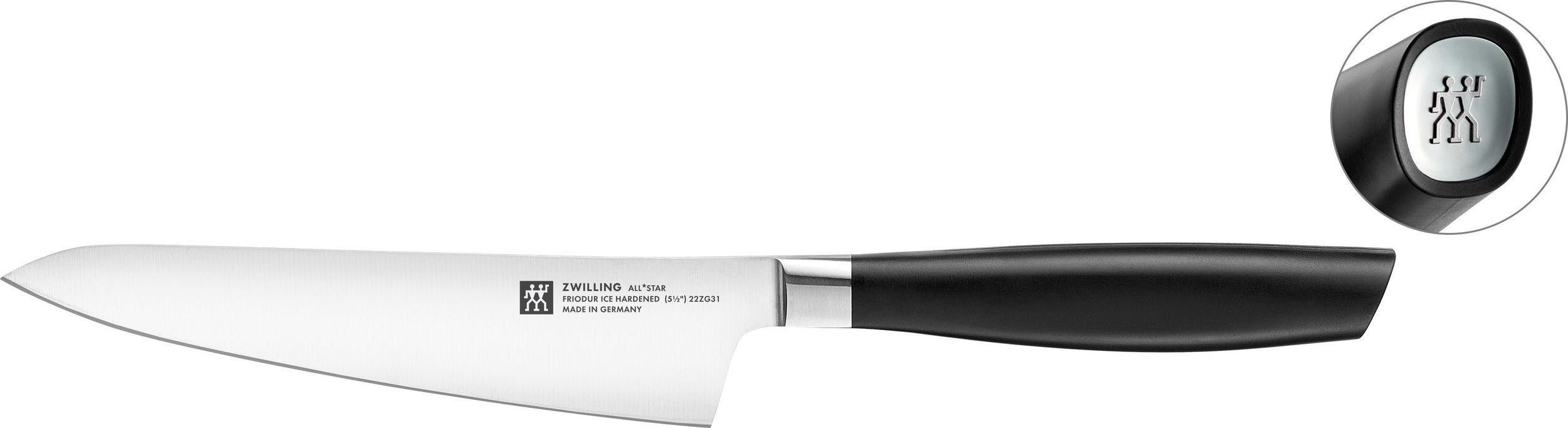 All Star Kochmesser 14 cm kompakt silberfarben
