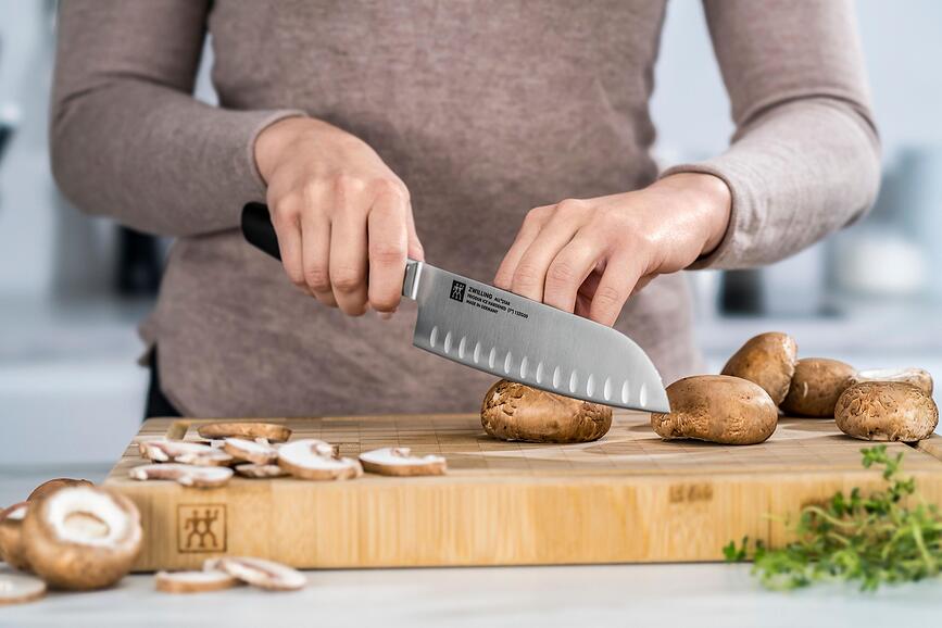 All Star Nož Santoku s utorima 18 cm bijeli