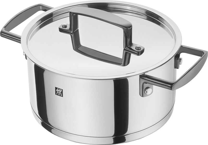 Batería de Cocina Bellasera, con mangos negros, Set de 5 piezas