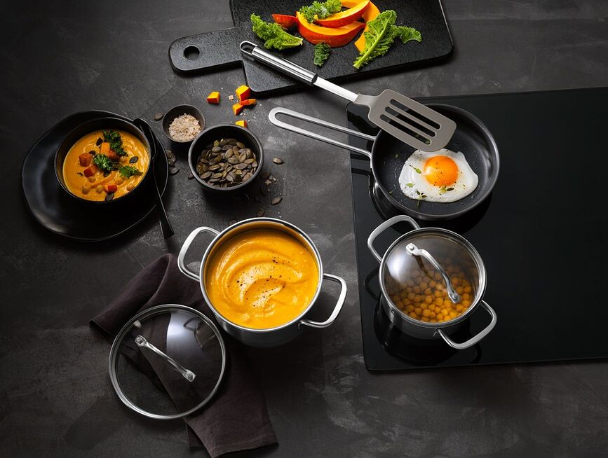 Batería de Cocina Pico, con sartén, Set de 4 piezas