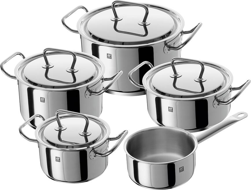 Batería de cocina Twin Classic, con cazo, Set de 5 piezas