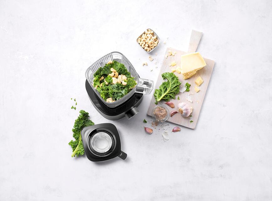 Batidora de Vaso Enfinigy, 1,8 L, negra