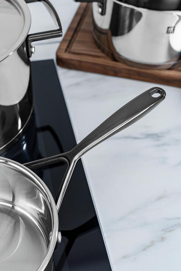 Bellasera Batterie de Cuisine avec poignées noires, Set 5 pièces