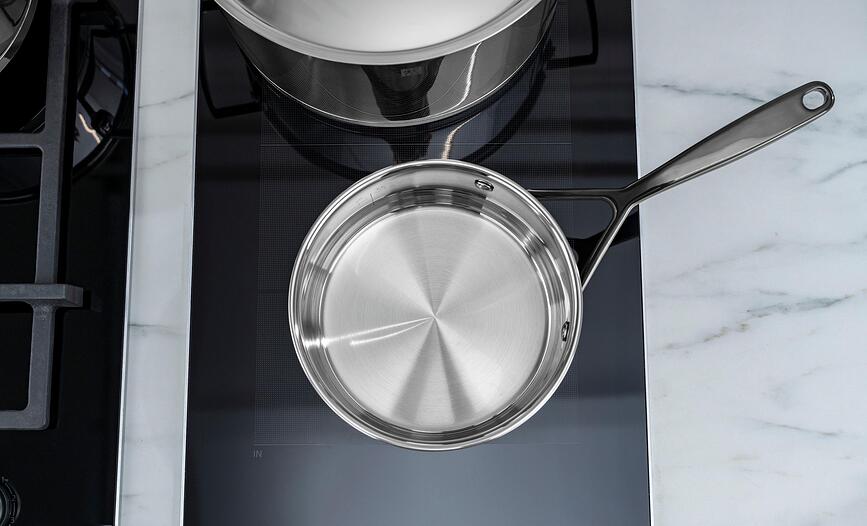 Bellasera Batterie de Cuisine avec poignées noires, Set 5 pièces