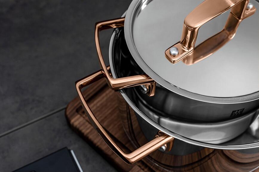 Bellasera Set Posuđa s crnim ručkama 5-dijelni set