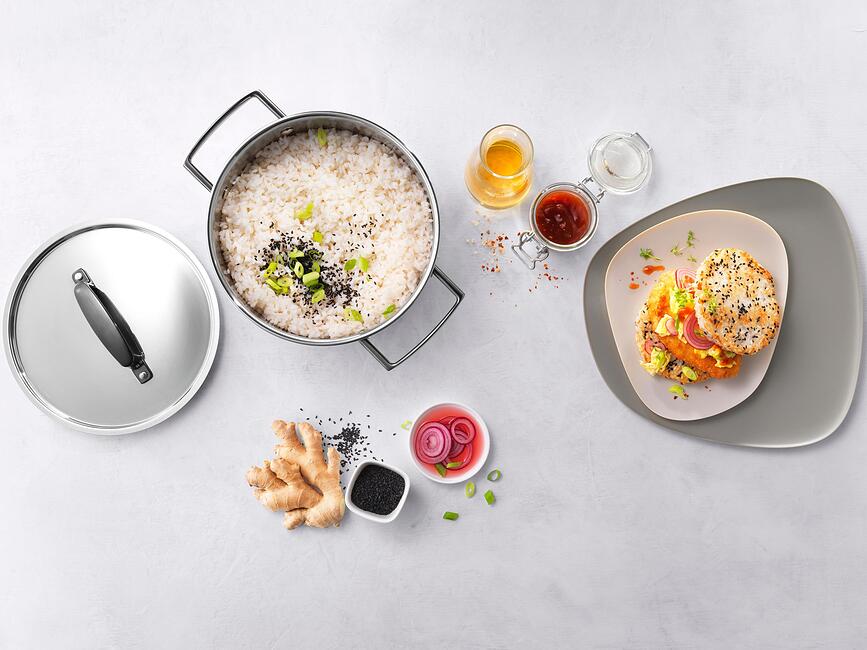 Bellasera Set posod s črnimi ročaji, 5-delni set