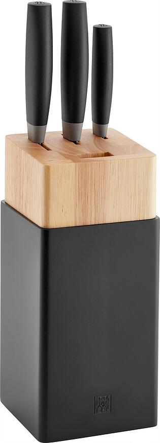 Bloque de Cuchillos Now S, negro, Set de 3 piezas