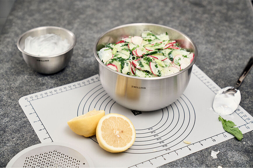 Boluri de vidare din oțel Fresh & Save cu pungi și pompă, set 5 piese