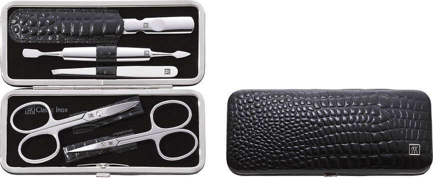 Classic Inox Kit de Manucure avec étui, 5 pièces