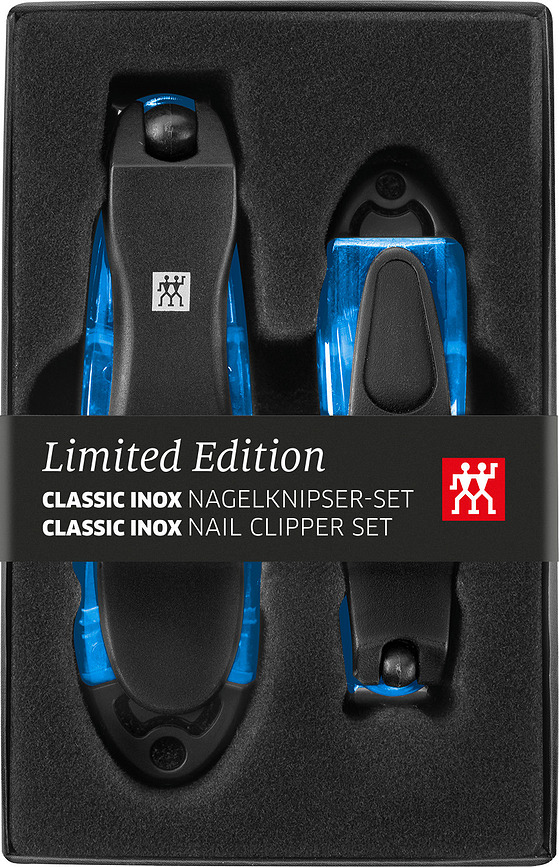 Classic Inox Ščipalniki za nohte v etuiju, 2 kosa