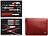 Classic Inox Set de Manucure, en acier inoxydable, étui rouge, Set 10 pièces