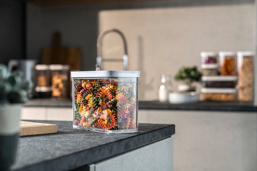 Contenedor al vacío Fresh & Save Cube, 320 ml, gris