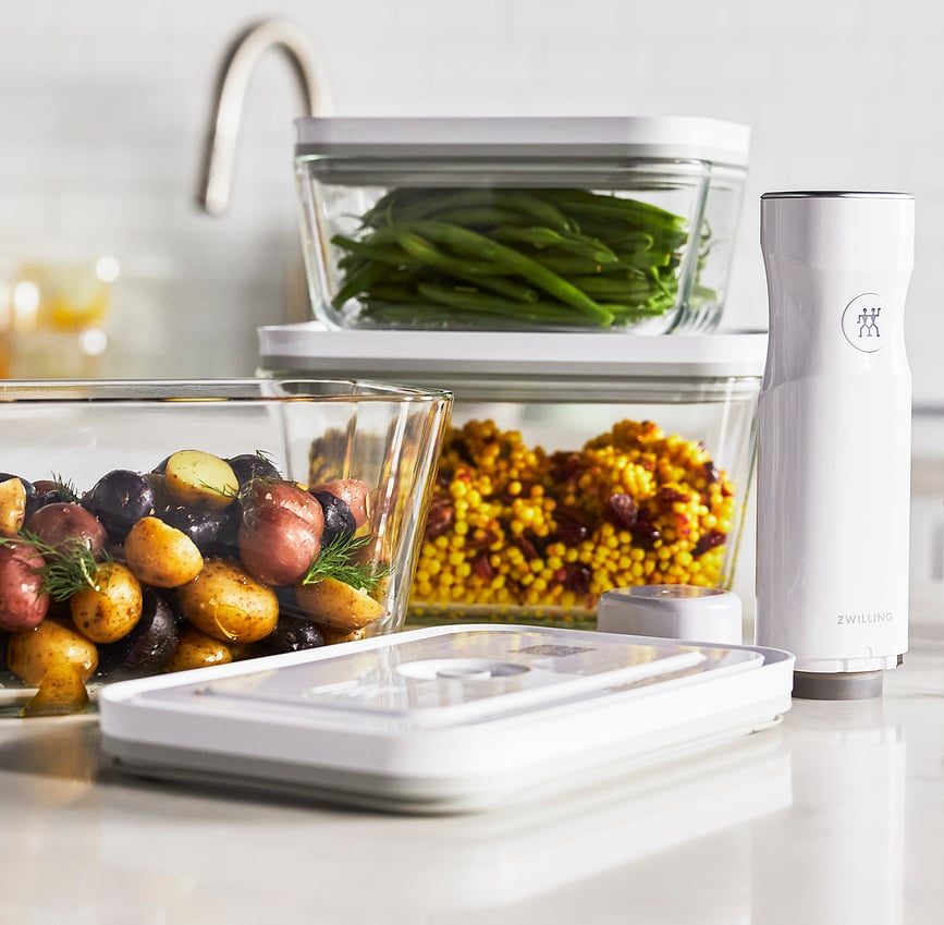 Contenedores al vacío de cristal Zwilling Fresh & Save, Pack de 3