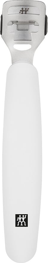 Cortacallos Premium, 15 cm, blanco, con 10 cuchillas, Set de 11 piezas