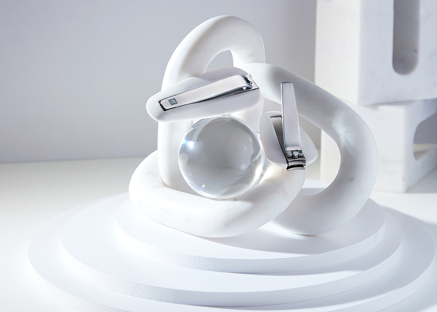 Cortauñas Premium, 9 cm, blanco