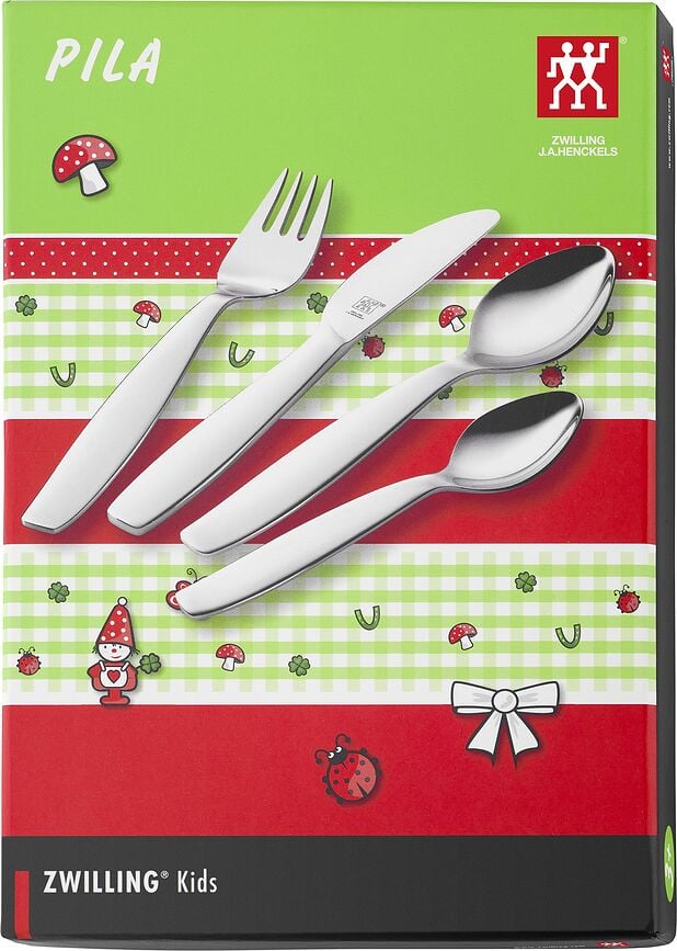 Cubertería infantil Zwilling Kids Pila, Set de 4 piezas