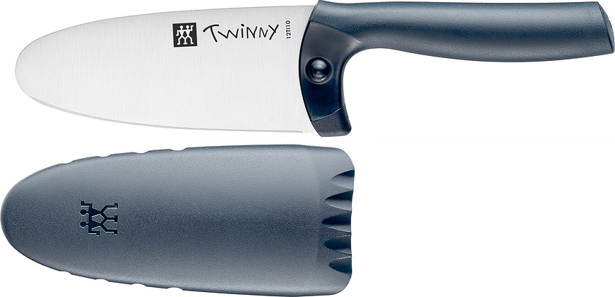 Cuchillo de Chef para niños Twinny, 10 cm, azul
