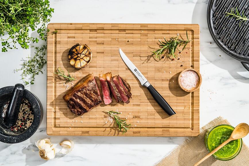 Cuchillo para carne All Star, 12 cm, dorado mate