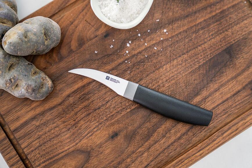 Cuchillo Pelador Now S, 7 cm, negro