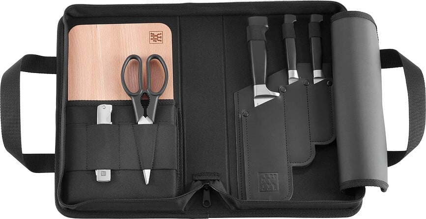 Cuchillos de Cocina Four Star, con estuche de transporte, Set de 4 piezas