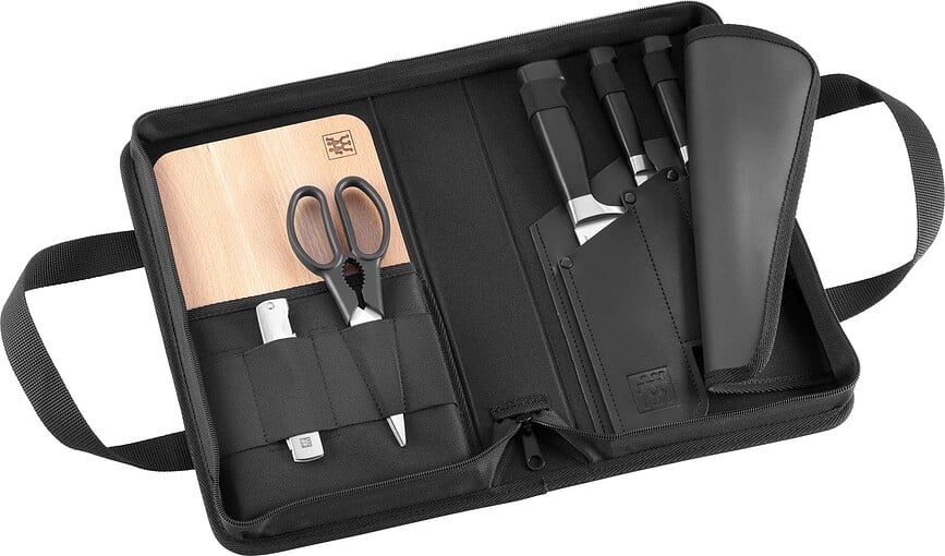 Cuchillos de Cocina Four Star, con estuche de transporte, Set de 4 piezas