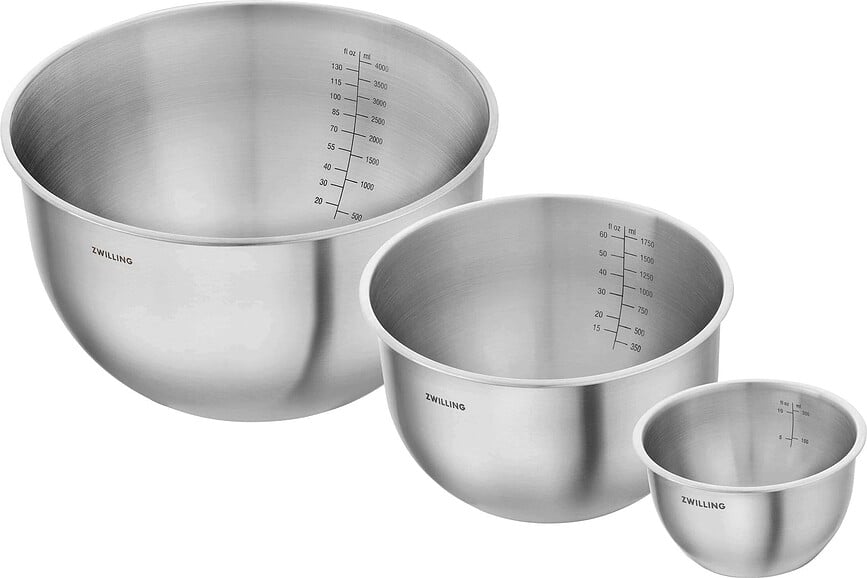 Cuencos de acero inoxidable Fresh & Save, Set de 3 piezas