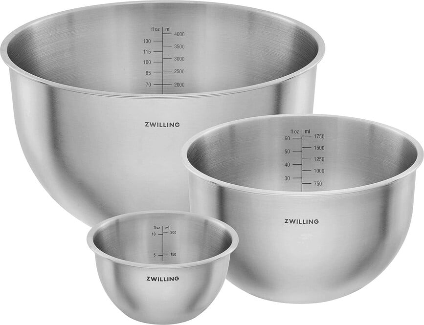 Cuencos de acero inoxidable Fresh & Save, Set de 3 piezas