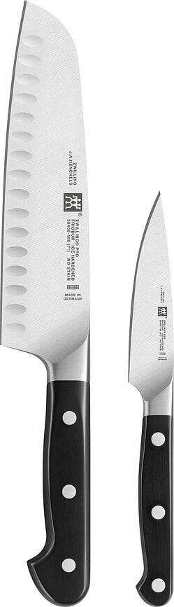 Drážkovaný nôž santoku a nôž na zeleninu Zwilling Pro 2 diely