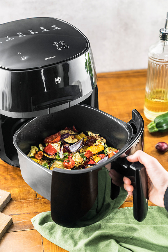 Electrics Air Fryer Cvrtnik na vroč zrak, 4 l, črn